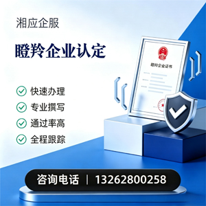 吉安瞪羚企业认定申报服务