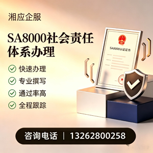 吉安SA8000社会责任体系认证服务