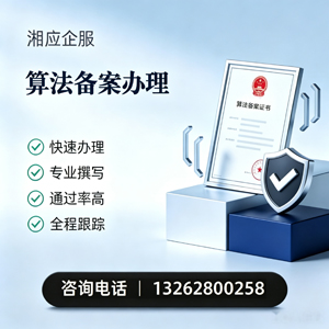 吉安算法备案申报服务